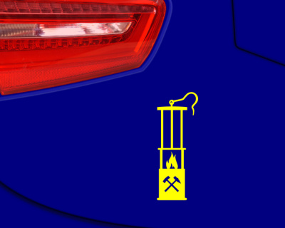 Grubenlampe Aufkleber Glck auf - Ansicht 4