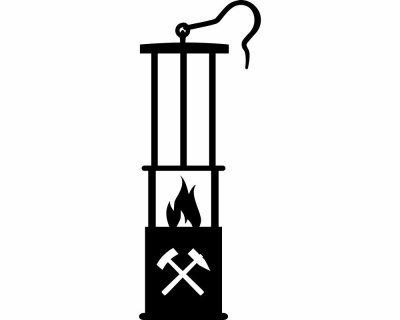 Grubenlampe Wandtattoo Glck auf - Ansicht 1