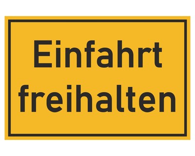 Einfahrt freihalten Aufkleber - Ansicht 1