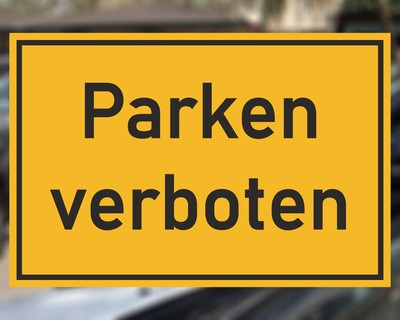 Parken verboten Aufkleber Aufkleber