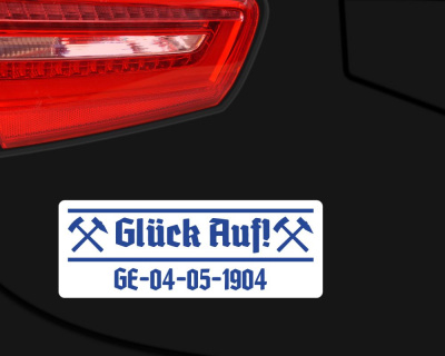 Aufkleber 'Glck Auf! GE-04-05-1904' - Ansicht 3