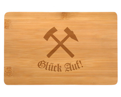 Frhstcksbrettchen mit Schlgel und Eisen Gravur - Ansicht 2