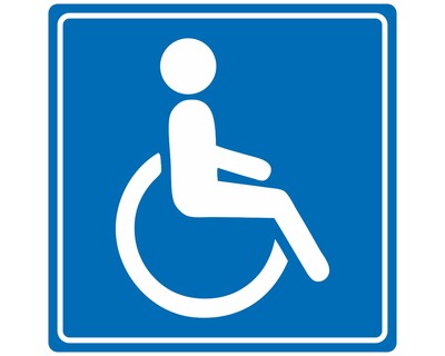 Aufkleber Behinderten Parkplatz - Ansicht 1