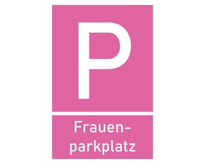 Frauenparkplatz Rosa Aufkleber - Ansicht 1