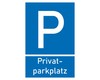 Privatparkplatz Blau Aufkleber Aufkleber