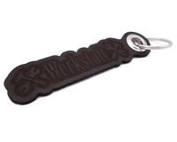 Schlsselanhnger Werkstatt Schlsselanhnger Modellnummer  dunkel braun/graviert