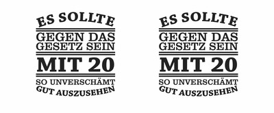 Tasse mit dem Motiv Mit 20 so gut aussehen - Ansicht 2