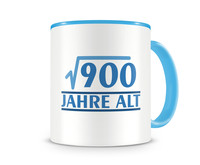 Tasse mit dem Motiv √900 Jahre alt Tasse Modellnummer  hellblau/hellblau
