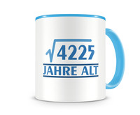 Tasse mit dem Motiv √4225 Jahre alt Tasse Modellnummer  hellblau/hellblau