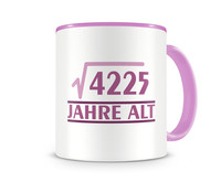 Tasse mit dem Motiv √4225 Jahre alt Tasse Modellnummer  rosa/rosa