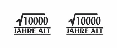 Tasse mit dem Motiv √10000 Jahre alt Tasse