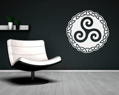 Wandtattoo Triskele mit Knoten B - Ansicht 2