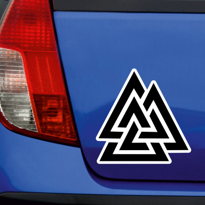 Valknut Aufkleber gedruckt - Ansicht 2