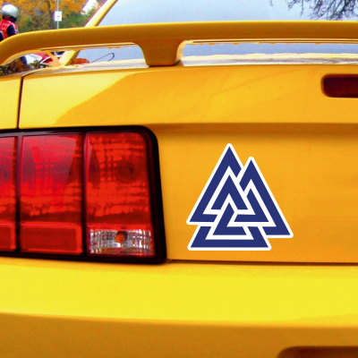 Valknut Aufkleber gedruckt - Ansicht 4