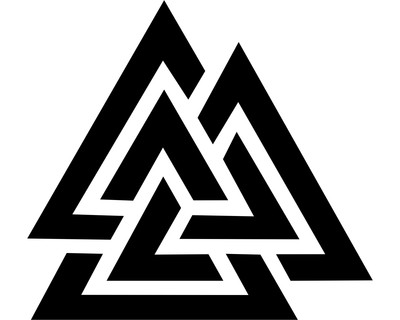 Aufkleber Valknut Aufkleber