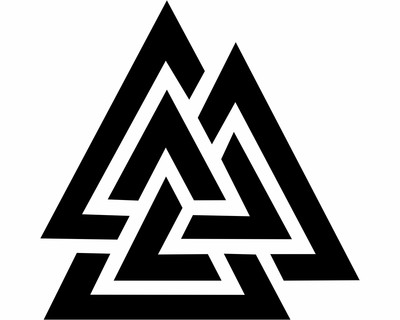 Wandtattoo Valknut