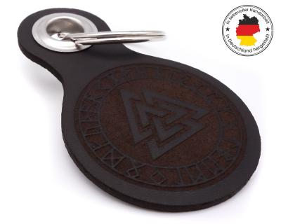Schlsselanhnger Valknut mit Runen - Ansicht 2