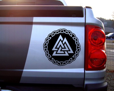 Aufkleber Valknut mit Knoten B