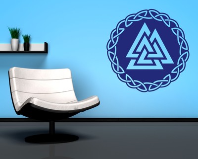 Wandtattoo Valknut mit Knoten B - Ansicht 2