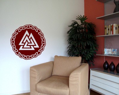Wandtattoo Valknut mit Knoten B - Ansicht 3