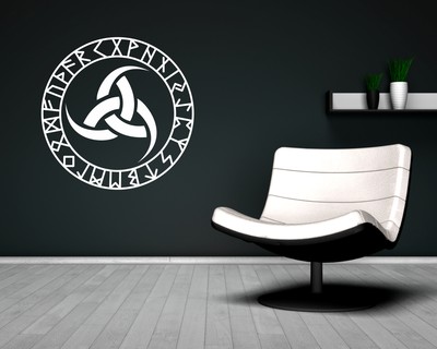 Wandtattoo Odins drei Hrner mit Runen C - Ansicht 3