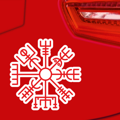 Vegvisir Aufkleber gedruckt - Ansicht 3