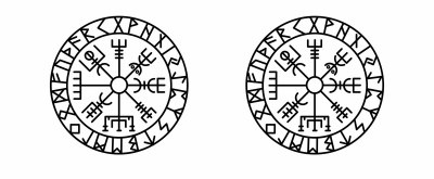 Tasse mit dem Motiv Vegvisir mit Runen A - Ansicht 2