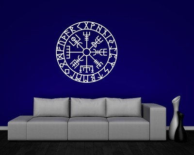 Wandtattoo Vegvisir mit Runen C - Ansicht 3