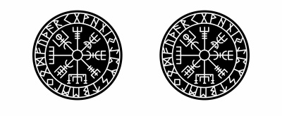 Tasse mit dem Motiv Vegvisir mit Runen B - Ansicht 2