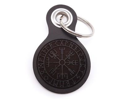 Schlsselanhnger Vegvisir mit Runen