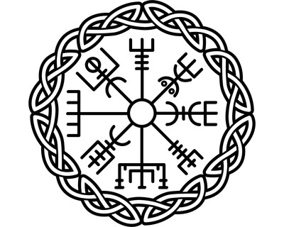 Aufkleber Vegvisir mit Knoten A