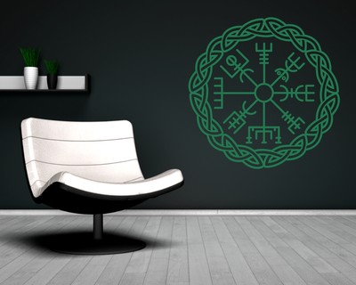Wandtattoo Vegvisir mit Knoten A - Ansicht 3