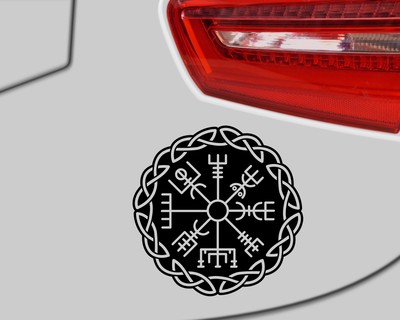 Aufkleber Vegvisir mit Knoten B Aufkleber