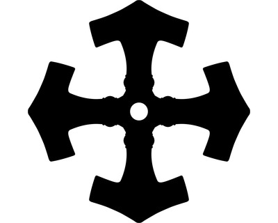 Aufkleber Mjölnir im Kreis