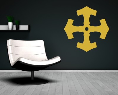 Wandtattoo Mjlnir im Kreis - Ansicht 3
