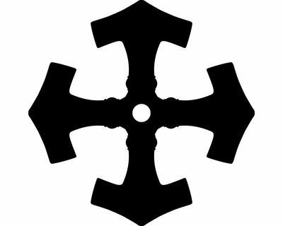 Wandtattoo Mjlnir im Kreis