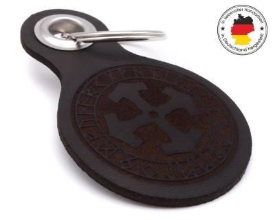 Schlsselanhnger Mjlnir im Kreis mit Runen - Ansicht 2