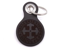Schlsselanhnger Mjlnir im Kreis mit Runen Schlsselanhnger Modellnummer  dunkel braun/graviert