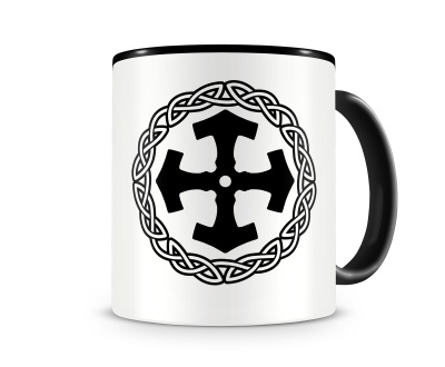 Tasse mit dem Motiv Mjlnir mit Knoten A Tasse