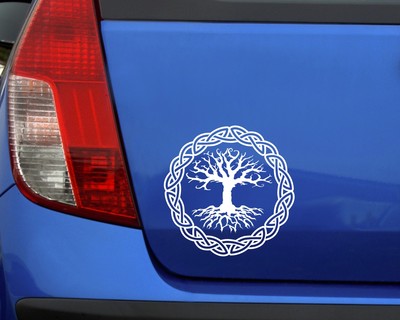 Aufkleber Yggdrasil mit Knoten A - Ansicht 3