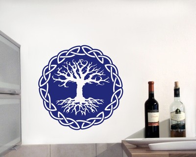 Wandtattoo Yggdrasil mit Knoten B - Ansicht 2