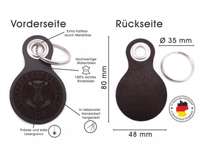 Schlsselanhnger Mjlnir mit Runen - Ansicht 3