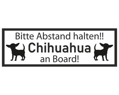 Aufkleber Chihuahua an Board - Ansicht 1