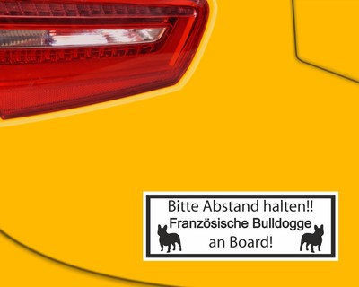 Aufkleber Franzsische Bulldogge an Board - Ansicht 3