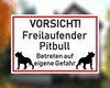 Aufkleber Vorsicht American Pit Bull Terrier Aufkleber