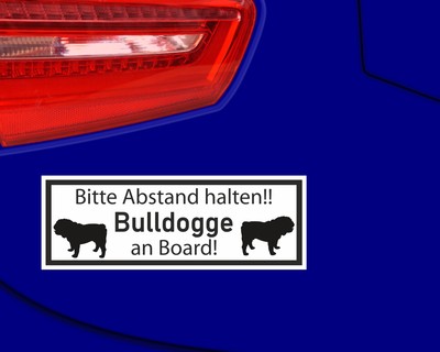 Aufkleber Bulldogge an Board - Ansicht 3