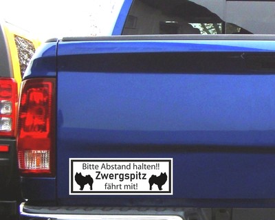 Aufkleber Zwergspitz fhrt mit - Ansicht 3