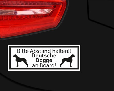 Aufkleber Deutsche Dogge an Board - Ansicht 3