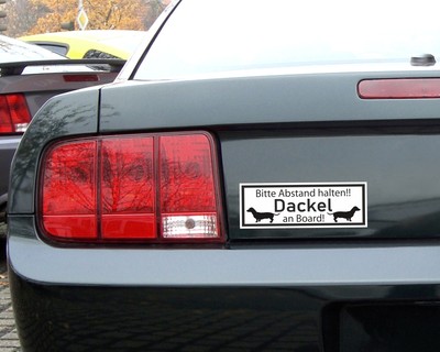 Aufkleber Dackel an Board - Ansicht 3