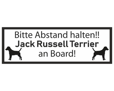 Aufkleber Jack Russell Terrier an Board Aufkleber